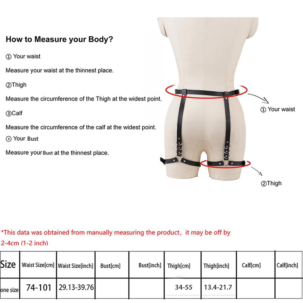 Leather Leg Harness And Butt Harness Daily Outfit Thigh Harness Belt Accessories For Party Dating Thigh Harness Belt