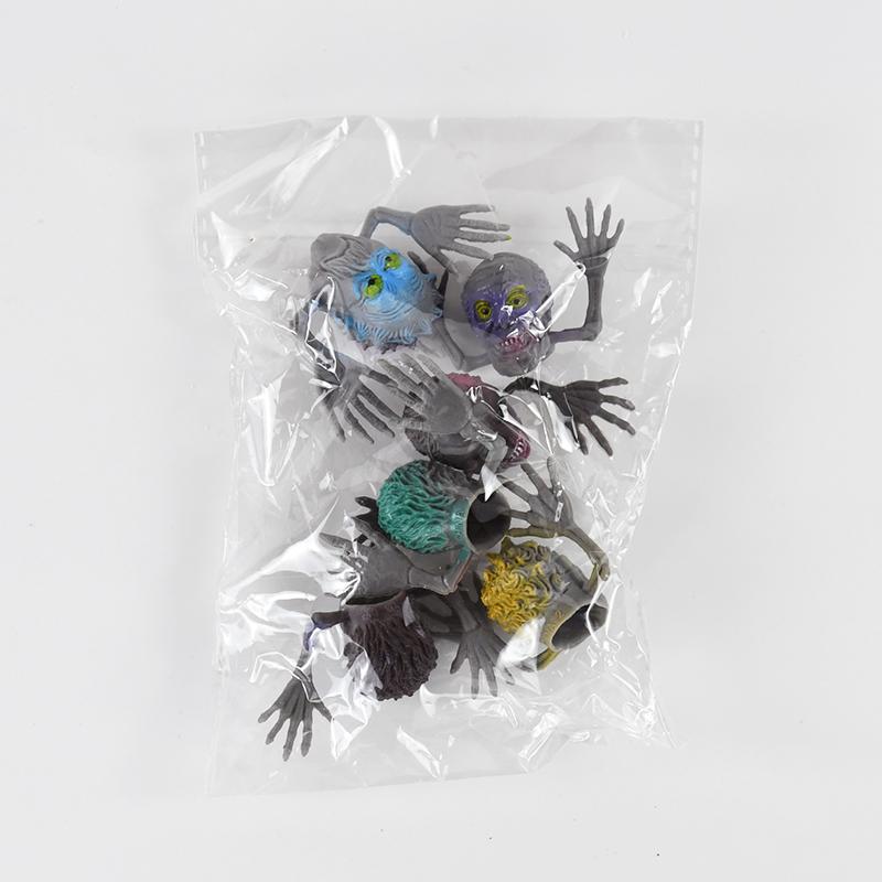 5Pcs Monster Finger Puppets Toy Zombie Head Tell Story Hand Toys Kids Birthday Party Favors Halloween Gift Goodie Bag Fillers