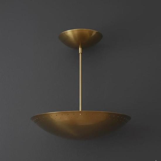 Handcrafted Raw Brass Sputnik Chandelier Mid Century Flush Mount Light Office, Home, Bedroom, Decorative Diwali, Christmas Gift