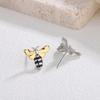 New Fashion Beautiful Colorful Bee 925 Sterling Silver Female Sweet Personality Exquisite Temperament Stud Earrings  TYB215