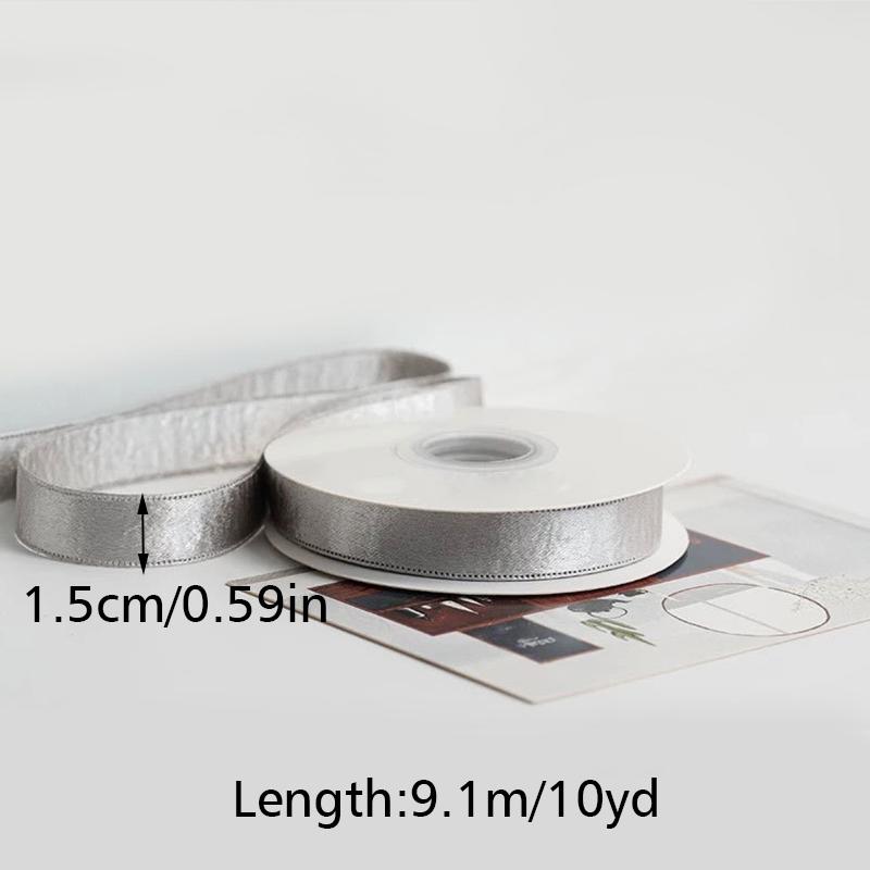 10Yards/roll Double Satin Ribbon DIY Hair Accessories Double Sided Flash Ribbon Bow Decoration 1/1.5/2.5/3.8cm