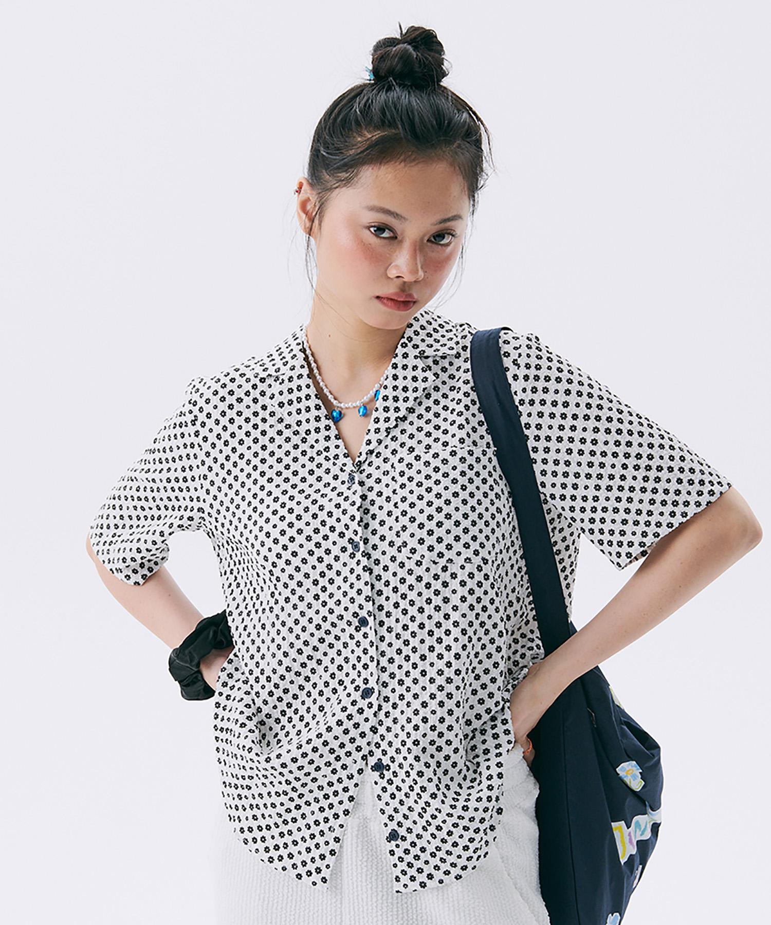 Jun Jun Space Aiden Floral Shirt_Black One