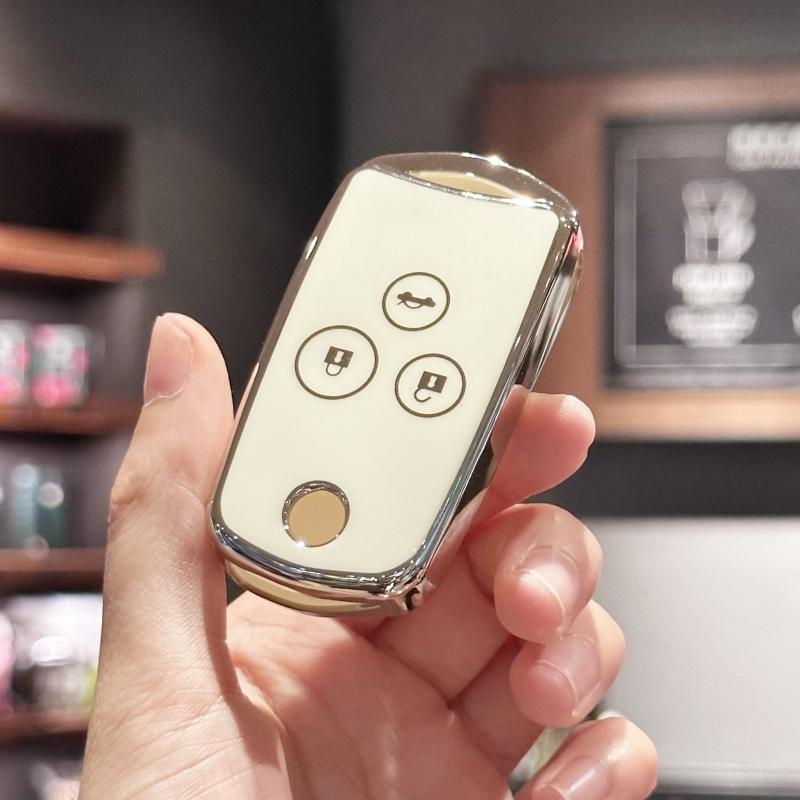 

Чехол для ключа-брелока для Honda Civic Accord CRV HRV Jazz Odyssey для Acura TL TSX ZDX RSX CRZ 2 3 кнопки белый