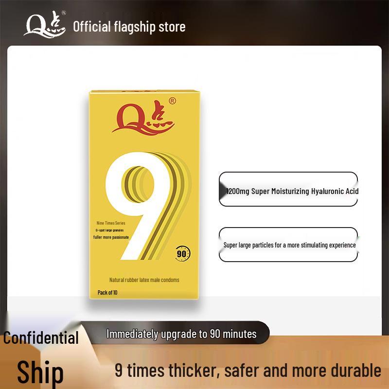 Q Point Ultra-Thin 001 Condoms: Lubricated, Spermicide-Free, for Men & Women, Enhanced Feel & Safety