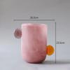 Candy Color Painted Glass Vase Modern Design Plant Pots Desk Decoration Flowers Arrangement Floral Vases Room Aesthetic Decor