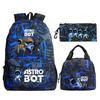Game Astro bot peripheral printing fashion primary and secondary school students schoolbag three-piece set multi-function large capacity