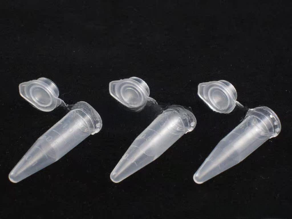 Thickened plastic 1.5ml centrifuge tubes for laboratory use
