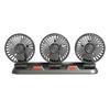 USB/12V/24V Three-Head Fan 2 Speeds Car Cooling Air Circulator Fan 360 Degree Rotatable for Car Truck Van SUV RV ATV Boat