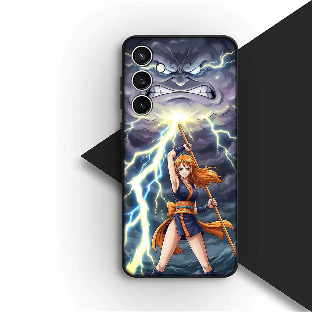 Cover for Samsung Galaxy S24 S25 S23 FE Ultra Plus S7 Edge S25+ S23+ A56 5G Casing Phone Case Wallpaper Nami One Piece Luffy