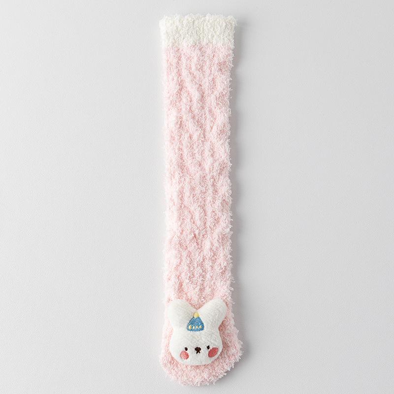 Coral Fleece Thick Over-Knee Socks for Infants & Kids (0-3 Years) - Spring, Autumn, Winter