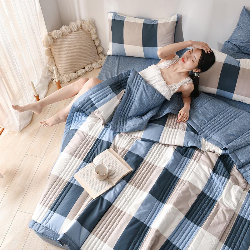 Summer Patchwork Quilt Flower Printed Quilted Bedspread For Beds Single/Queen/King Size Comforter/Duvet For Summer
