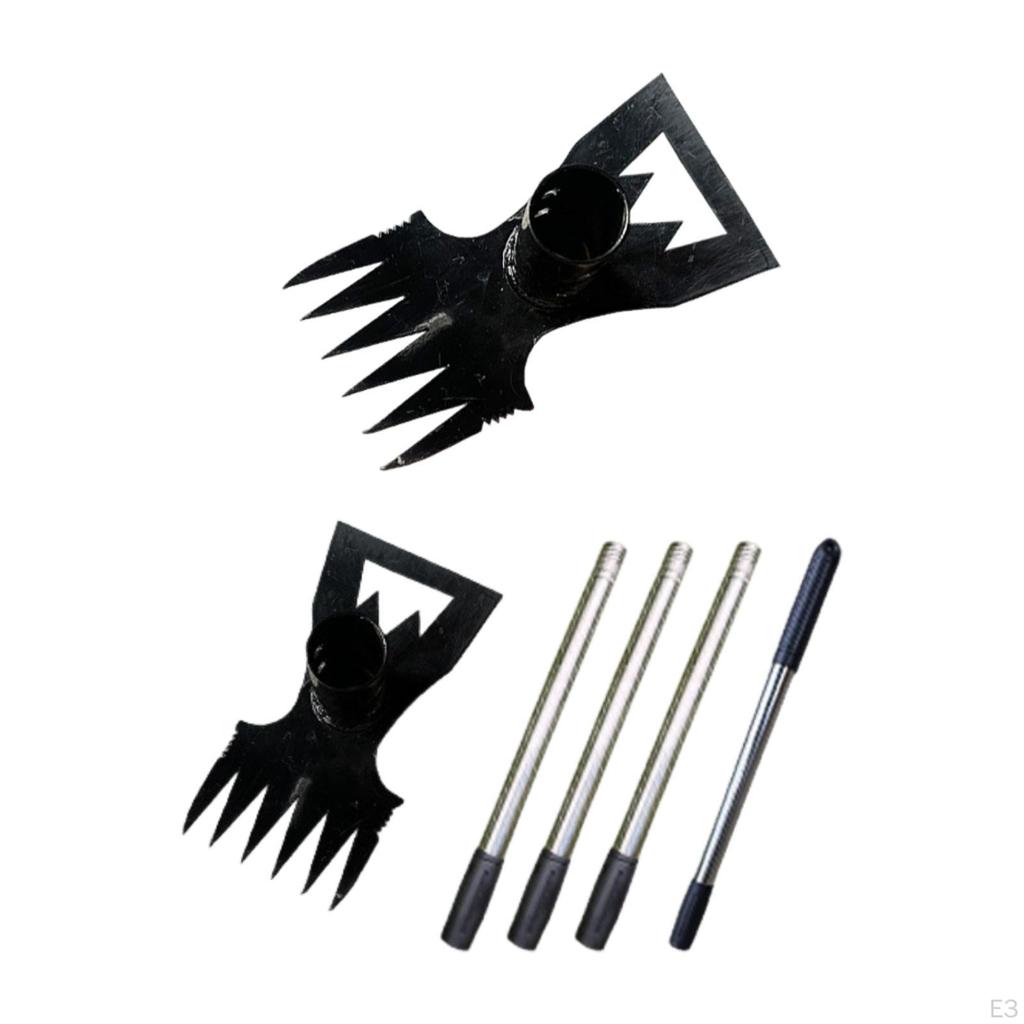 Garden Hoe Fork Head Cultivator Versatile Heavy Duty Hand Tool Gardening for Spading