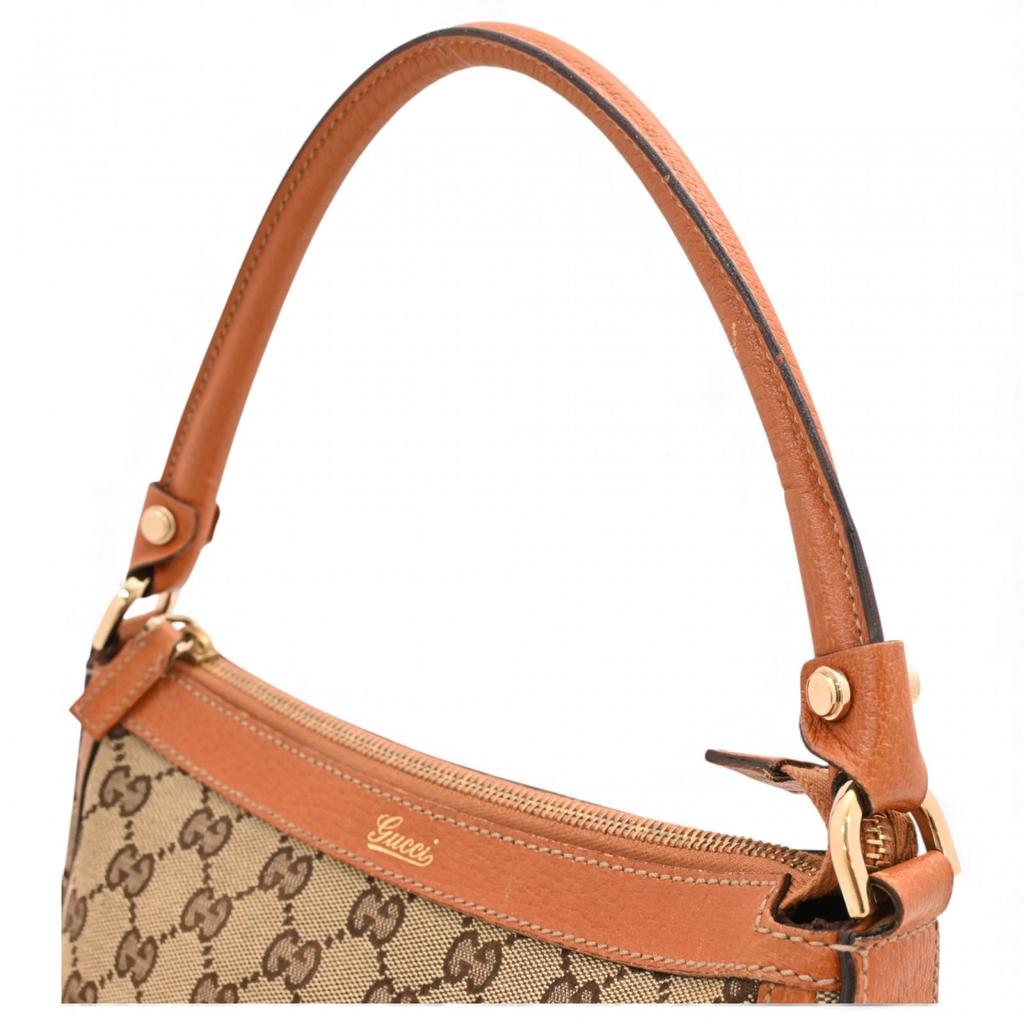 Auth GUCCI GG Canvas Shoulder Bag Beige Women's Handbag Gu5232cc Used