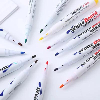 Novo Conjunto de Marcadores Caneta Aquarela Recarga Marcador Material de Arte Escolar Lavável Presente de Natal 12 Cores Recarga Com Colher
