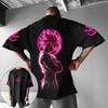Dragon Ball Japanese Anime Goku Men's T-shirt Summer Polyester Boy Y2k Harajuku Children's Parent-child Leisure Short Sleeves