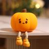 Halloween Cute Hanging Leg Pumpkin Silicone Night Light Tap Control Dimmable LED Lamp Soft Warm Light Halloween Gift for Kids