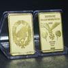 Stati Uniti, Germania, Europa, Blocchi commemorativi quadrati, monete commemorative, monete, oggetti da collezione, lingotti d'oro, blocchi placcati in oro