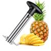 Cortador de abacaxi em aço inoxidável, descascador, cortador de frutas, ferramenta fácil de cozinha, acessórios para cortador em espiral de abacaxi