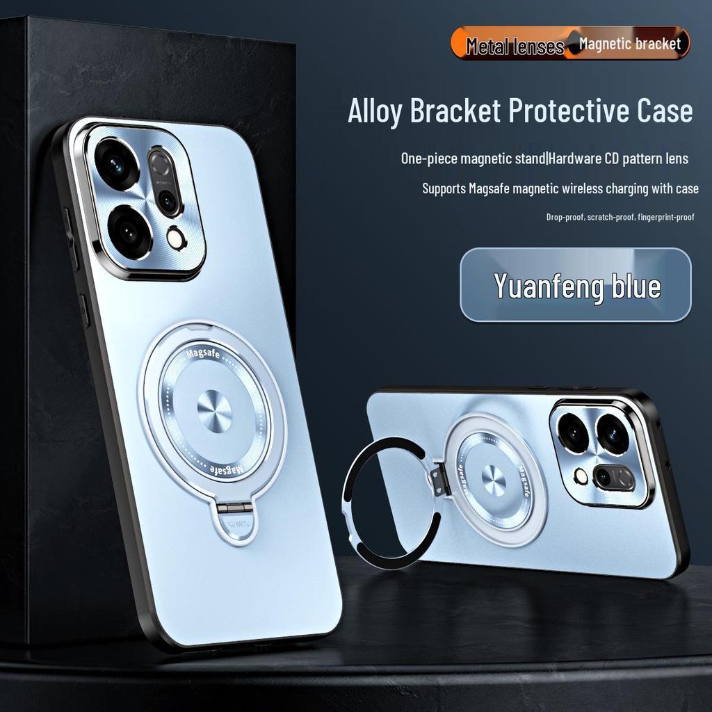 Magnetic Stand Phone Case for OPPO Reno 14/13/12 Pro - Lens Protection & Drop-Proof