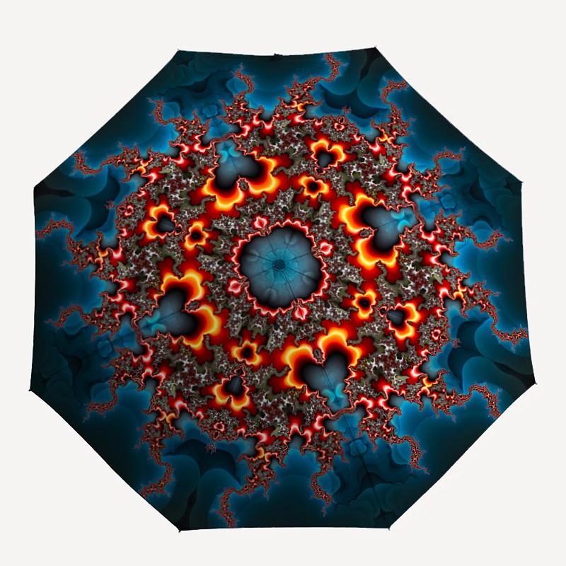 

1PC Abstract Mandala Personality Umbrella with 8 Frames, Automatic Open, Durable Frame, Quality Craftsmanship yy250912152
