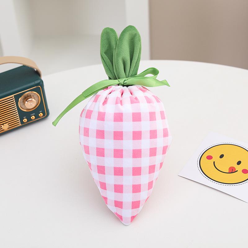 Creative Carrot Design Drawstring Gift Bag for Easter Parties