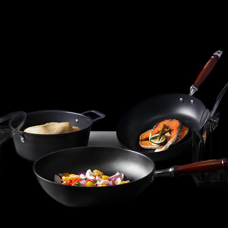 Wenlunshan Beech Wood 3-Piece Non-stick Cookware Set