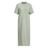 Adidas One Piece Word Silver Green Women's T-Shirt Dress, (KQD30, JN9971)