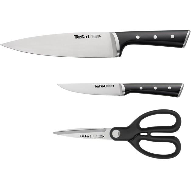 Set of Kitchen Knives Tefal Ice Force, 3 Items (K232S355)