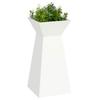 Column Planter White 35 X 35 X 73 Cm