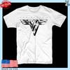 Classic Rock Van Halen Logo Shirt Vintage Reprint Band Graphic Tee Natural Unisex T-Shirt