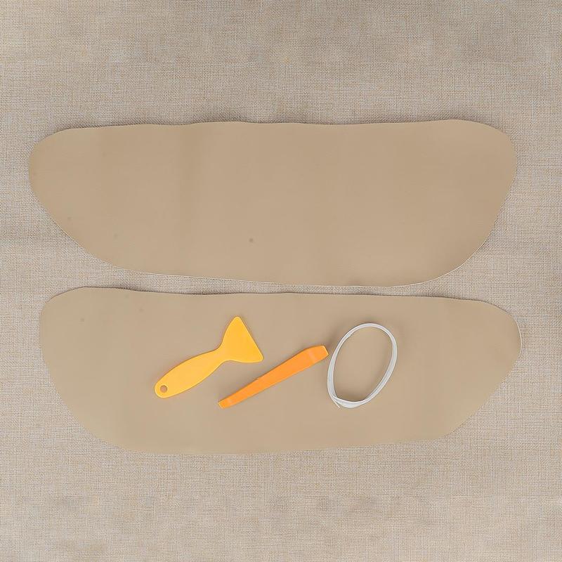 2Pcs Front Door Armrest Panel Covers Beige PU Leather Fit for Ford Escape 2001 2002 2003 2004 2005 2006 2007 New