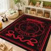 Dark Occult Pentagram Ritual Theme Indoor Rug Allseason Carpet For Bedroom Study Home Decor Halloween Gift