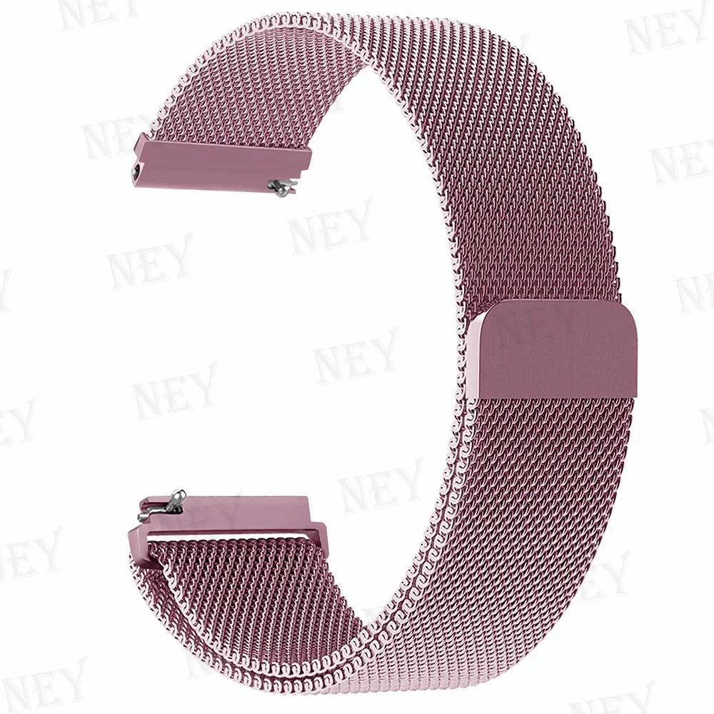20mm/22mm Milanese Loop For Amazfit GTS/4/2e/3/2/GTS2 Mini/GTR 47mm/GTR2/3/4/Pro stratos Metal Bracelet Amazfit bip 3 pro strap