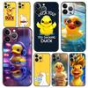 Cartoon Duck Phone Case Cover for iPhone 17 16 15 14 13 12 Pro Max 11 Pro Max 17 AIR Plus Shockproof Soft TPU Shell Fundas Capas