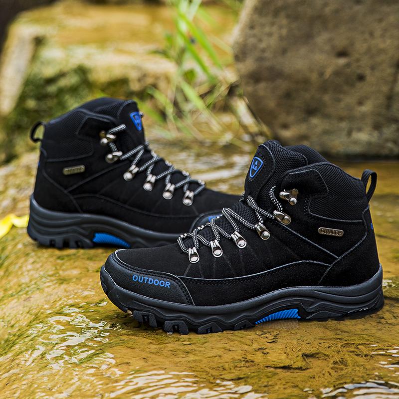 Waterproof Men Hiking Shoes Outdoor Trekking Shoes For Men Ankle Hiking Boots