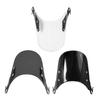 Universal Motorcycle Windshield Wind Deflector Windscreen Front Flyscreens for Motorbike 4"-7" LED Headlight