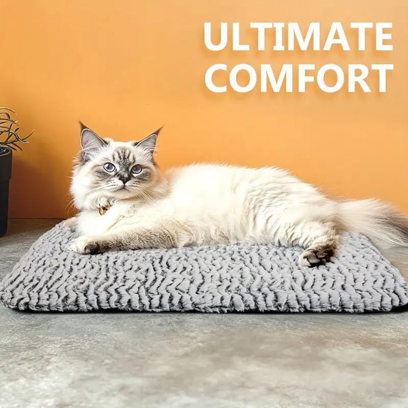 1PC Explosive Winter Warm Cat Kennel Mat Removable and Washable Snowflake Fleece Self-Heating Dog Kennel Mat Dirty Resistant and Non-Slip Dog Mats
