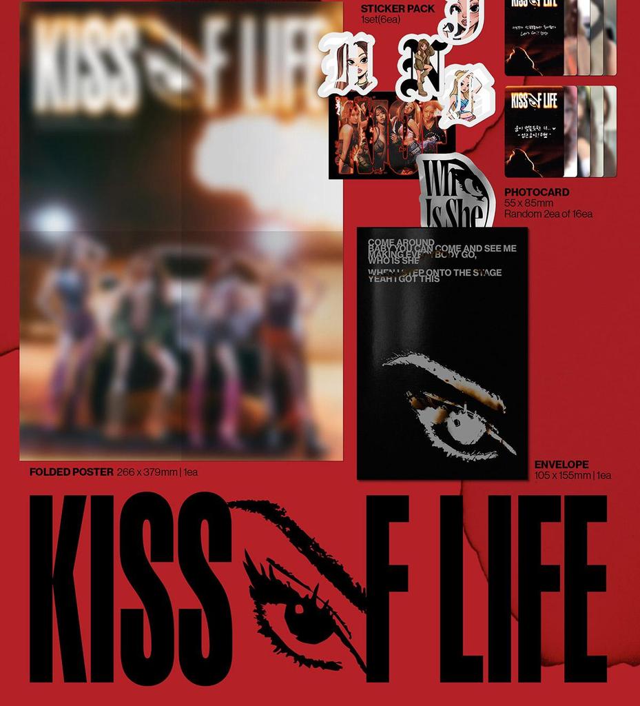 [POB] KISS OF LIFE [Who Is She] 2nd Single Album (Awe Ver.)