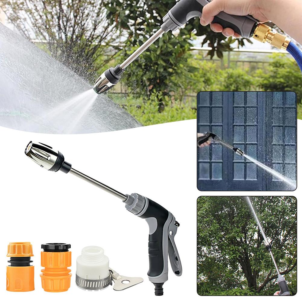 Pressure Washer Extension Wand Set With Spray Nozzle Tips Universal Washer Extension Rod Kit Gutter Cleaning For Car Washing