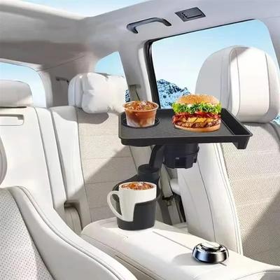 High Quality Universal Car Cup Holder Tray - 360 ° Rotating Adjustable Dual Cup Organizer