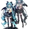 Anime Kleiner Teufel Hatsune Miku Handgefertigt Kleiner Waschbär Dunkler Engel Statue PVC Modell Animation Peripherie Ornamente Spielzeug Geschenke