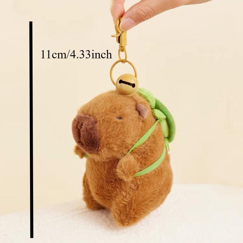 Kapibara Pluszowy Brelok Słodka Torba Wisiorek Kreatywne Puszyste Zwierzęta Brelok Kawaii Pluszowa Lalka Breloczki Prezent Urodzinowy