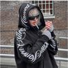 Moletons Masculinos e Femininos com Jaquetas Cardigan de Letras Capuzes Soltos com Zíper