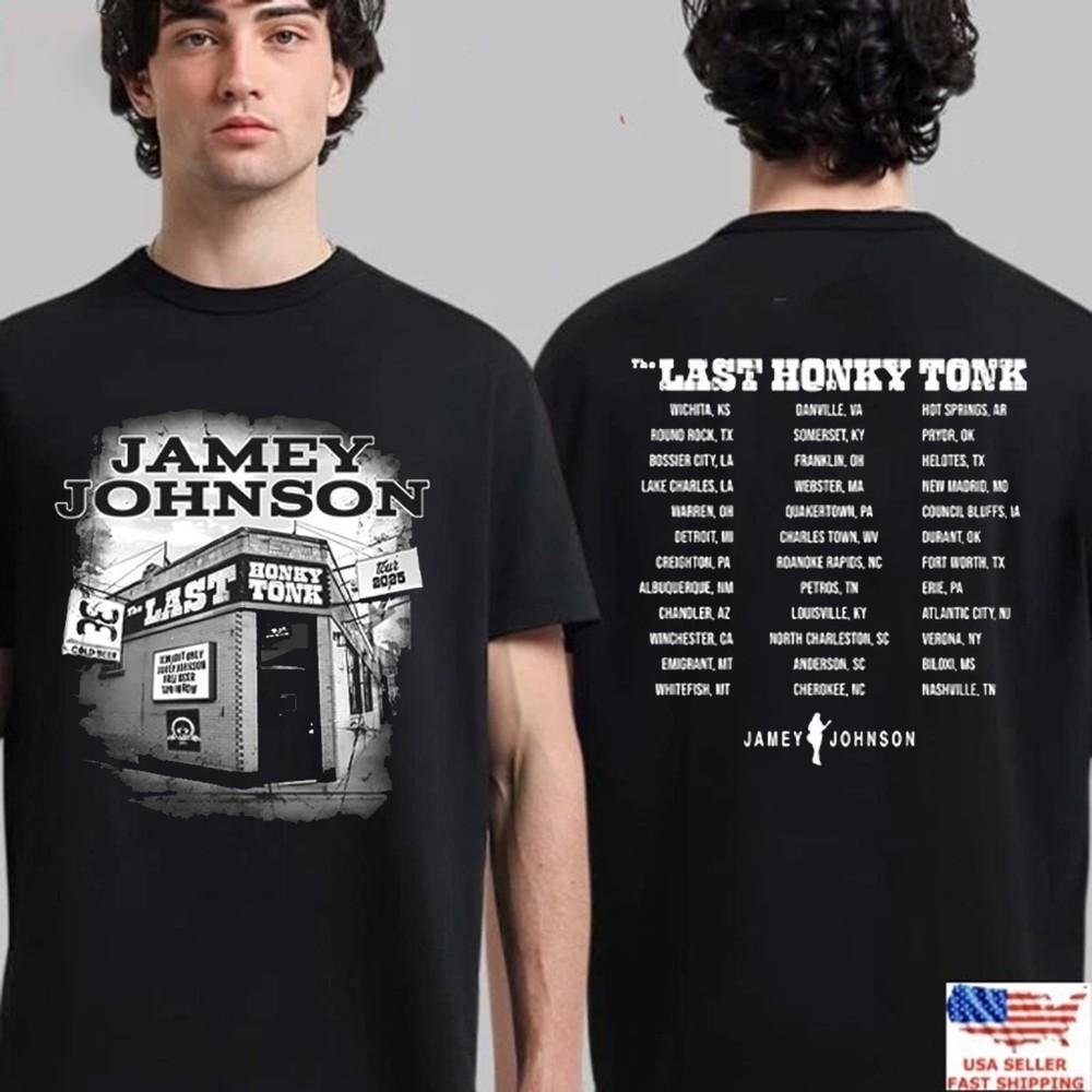 

SALE!!! Jamey Johnson Last Honky Tonk Tour 2025 T-Shirt M