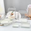 10 Stück Transparente Geburtstagskuchenbox Mini Handheld Gebäck Backen Tragbare Verpackung 5 Zoll 6 Zoll Sichtbare Erhöhte Dessertboxen