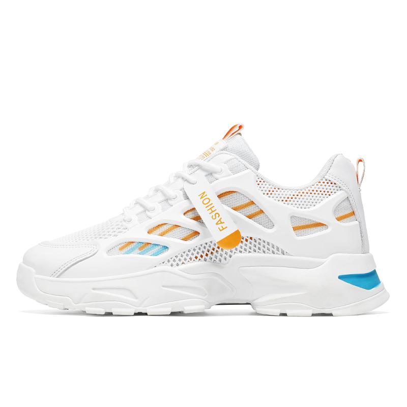Men's Breathable Sports Casual Mesh Shoes Summer Soft Sole Anti Slip Outdoor Running Shoes Student Fashion Trendy Urban Shoes