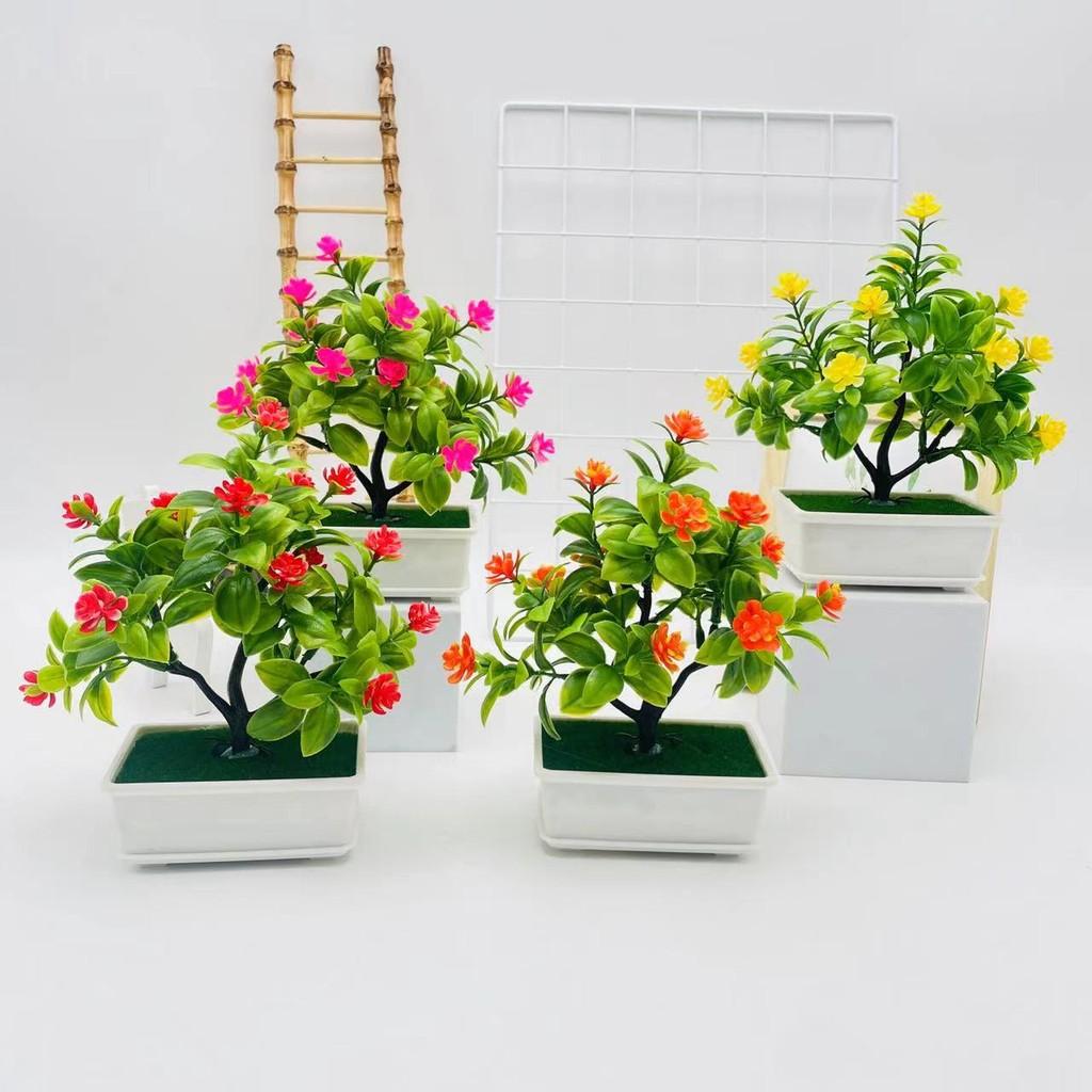 Artificial Camellia Sasanqua Tree Plant Decor For Living Room And Balcony Displays