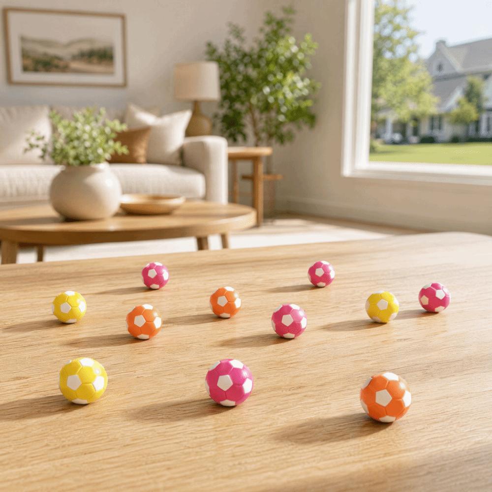 16PCS Soccer Ball Foosball Table Balls Glossy Finish Mini Soccer Balls  Tabletop Game