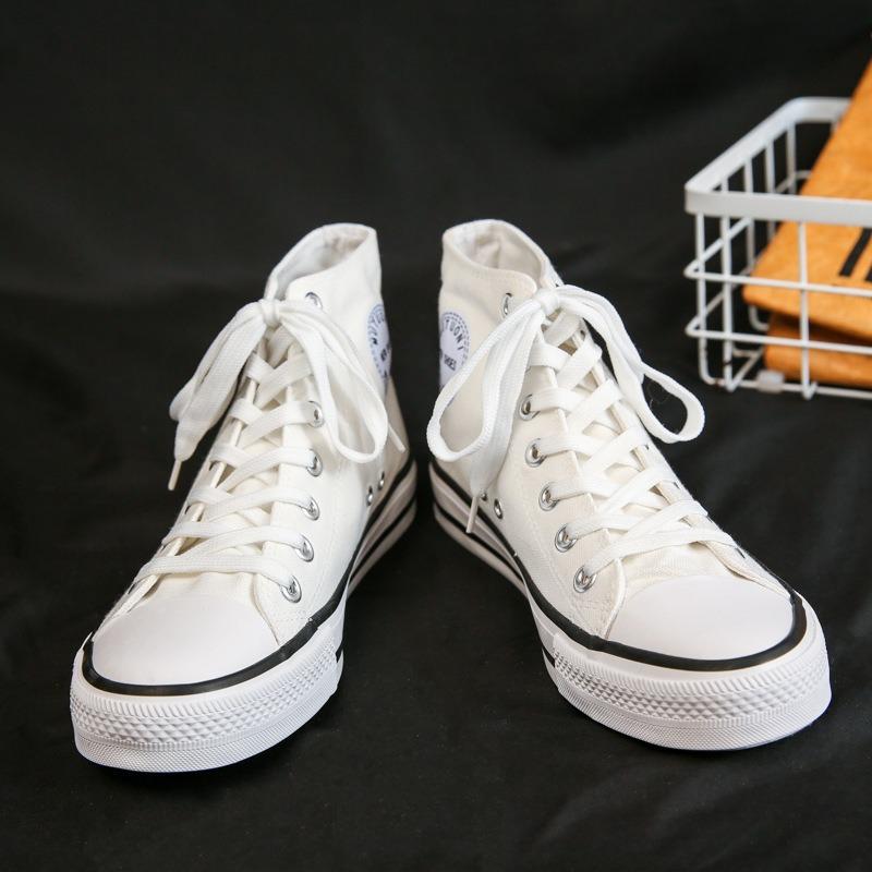 Retro Classic High-top Canvas Shoes Men's Shoes Casual Versatile College Style Couple Shoes Student Shoes Rubber Shoes Skateboard Shoes