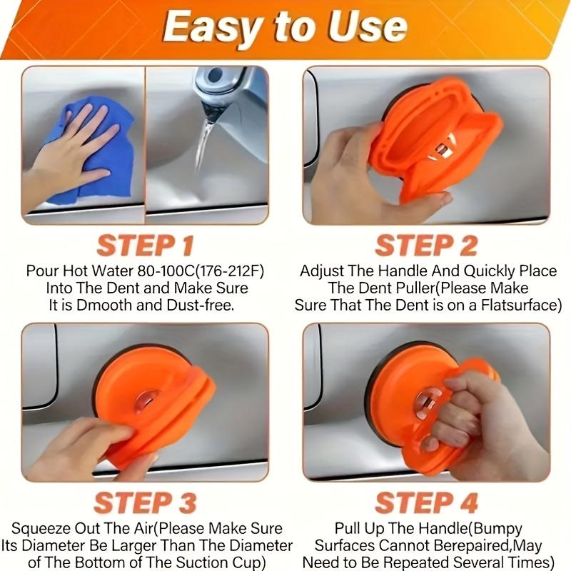 Versatile DIY Car Body Repair Kit - ABS Suction Cup Dent Remover & Diagnostic Tools, Easy & Unpowered